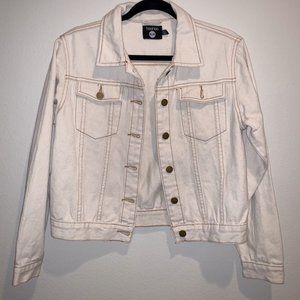 BOOHOO CREAM DENIM JACKET
